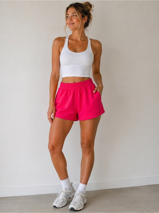 Mondetta Pants - Mondetta Hot Pink Athletic Shorts with Pockets – Size M